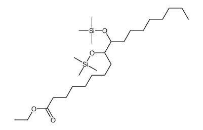9,10-Bis[(trimethylsilyl)oxy]octadecanoic acid ethyl ester Structure