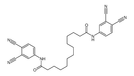 N,N'-bis(3,4-dicyanophenyl)tridecanediamide结构式