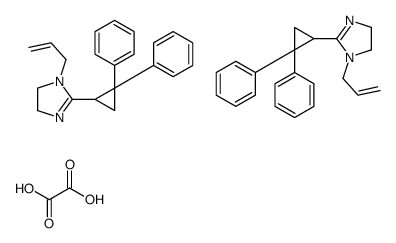 2-(2,2-diphenylcyclopropyl)-1-prop-2-enyl-4,5-dihydroimidazole,oxalic acid Structure