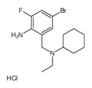 4-bromo-2-[[cyclohexyl(ethyl)amino]methyl]-6-fluoroaniline,hydrochloride Structure