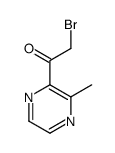 2-溴-1-(3-甲基吡嗪-2-基)-1-乙酮结构式