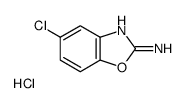 5-氯苯并[d]噁唑-2-胺盐酸盐结构式