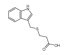 indol-3-ylmethylthio-β-propionic acid结构式