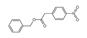 (4-Nitrophenyl)acetic acid benzyl ester结构式