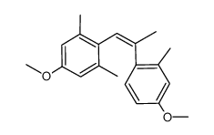 (Z)-4,4'-Dimethoxy-2,2',6,α'-tetramethylstilben结构式