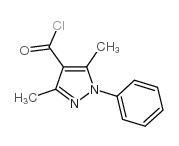 3,5-二甲基-1-苯基-1H-吡唑-4-羰酰氯结构式
