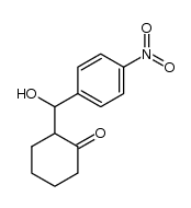 2-[1'-hydroxy-1'-(4-nitrophenyl)methyl]cyclohexan-1-one Structure