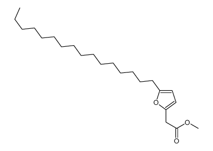 methyl 2-(5-hexadecylfuran-2-yl)acetate结构式