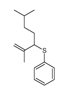 2,6-dimethylhept-1-en-3-ylsulfanylbenzene Structure