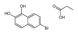 6-bromonaphthalene-1,2-diol,propanoic acid Structure