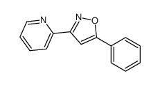 5-phenyl-3-pyridin-2-yl-1,2-oxazole结构式