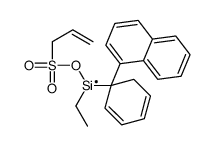 ethyl-(1-naphthalen-1-ylcyclohexa-2,4-dien-1-yl)-prop-2-enylsulfonyloxysilicon Structure