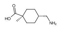 4-Aminomethyl-1-methyl-cyclohexanecarboxylic acid Structure