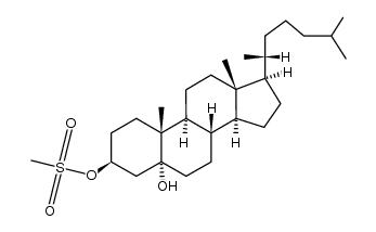 methanesulfonic acid-(5-hydroxy-5α-cholestanyl-(3β)-ester) Structure