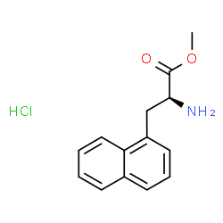 (S)-2-氨基-3-(萘-1-基)丙酸甲酯盐酸盐结构式