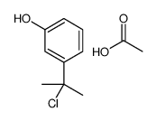 acetic acid,3-(2-chloropropan-2-yl)phenol Structure