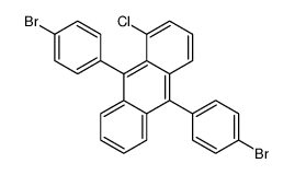 9,10-bis(4-bromophenyl)-1-chloroanthracene Structure