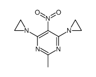 4,6-bis(aziridin-1-yl)-2-methyl-5-nitropyrimidine Structure