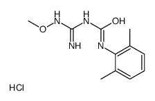 (1E)-1-[amino-(methoxyamino)methylidene]-3-(2,6-dimethylphenyl)urea,hydrochloride结构式