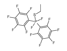 Difluorobis(pentafluorophenyl)(ethylthio)phosphorane结构式