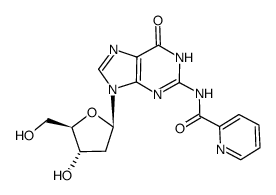 N-(9-((2R,4S,5R)-4-hydroxy-5-(hydroxymethyl)tetrahydrofuran-2-yl)-6-oxo-6,9-dihydro-1H-purin-2-yl)picolinamide结构式