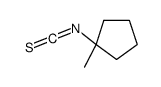 1-isothiocyanato-1-methylcyclopentane结构式