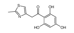 2-(2-methyl-1,3-thiazol-4-yl)-1-(2,4,6-trihydroxyphenyl)ethanone结构式