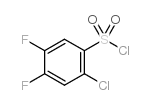 2-氯-4,5-二氟苯磺酰氯结构式