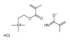 2-methylprop-2-enamide,trimethyl-[2-(2-methylprop-2-enoyloxy)ethyl]azanium,chloride Structure