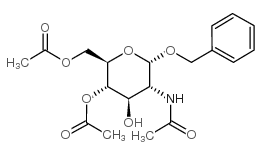 BENZYL-2-ACETAMIDO-2-DEOXY-4,6-DI-O-ACETYL-α-D-GLUCOPYRANOSIDE结构式