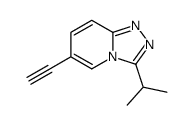 3-异丙基-6-乙炔-[1,2,4]噻唑并(4,3-a)吡啶结构式
