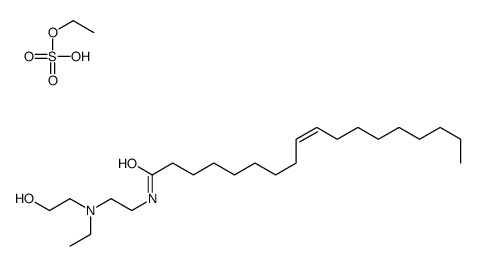 [2-(elaidoylamino)ethyl]ethyl(2-hydroxyethyl)ammonium ethyl sulphate结构式