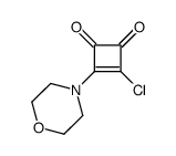 3-chloro-4-(morpholin-4-yl)-3-cyclobutene-1,2-dione结构式