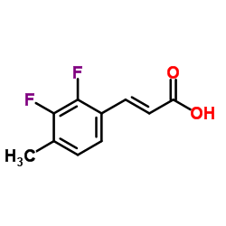 2,3-Difluoro-4-methylcinnamic acid Structure