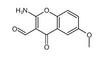 2-氨基-6-甲氧基-4-氧代-4H-色烯-3-甲醛结构式