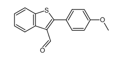 2-(4-methoxyphenyl)-1-benzothiophene-3-carbaldehyde结构式