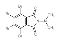 1H-Isoindole-1,3(2H)-dione,4,5,6,7-tetrabromo-2-(dimethylamino)- Structure