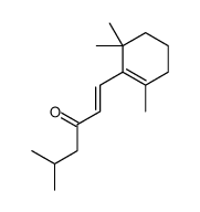 5-methyl-1-(2,6,6-trimethylcyclohexen-1-yl)hex-1-en-3-one结构式