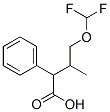 S-2-(4-二氟甲氧基)苯基-3-甲基丁酸结构式
