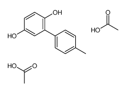 acetic acid,2-(4-methylphenyl)benzene-1,4-diol结构式