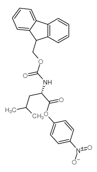 N-芴甲氧羰基-L-亮氨酸 4-硝基苯酯结构式