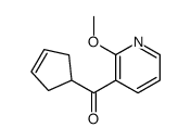 cyclopent-3-en-1-yl-(2-methoxypyridin-3-yl)methanone结构式