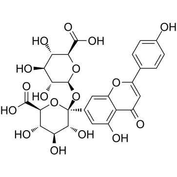 Apigenin 7-O-diglucuronide Structure