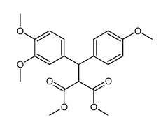 dimethyl 2-((3,4-dimethoxyphenyl)(4-methoxyphenyl)methyl)malonate结构式