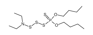O,O-dibutyl ((diethylamino)trisulfanyl)phosphonothioate结构式