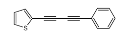 2-(4-phenylbuta-1,3-diynyl)thiophene Structure
