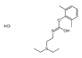 2-[(2,6-dimethylphenoxy)carbonylamino]ethyl-diethylazanium,chloride结构式