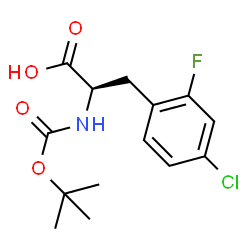 Boc-D-2-Fluoro-4-chlorophe structure