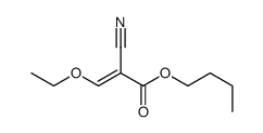 butyl 2-cyano-3-ethoxyprop-2-enoate结构式