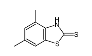 2(3H)-Benzothiazolethione,4,6-dimethyl-(9CI) Structure